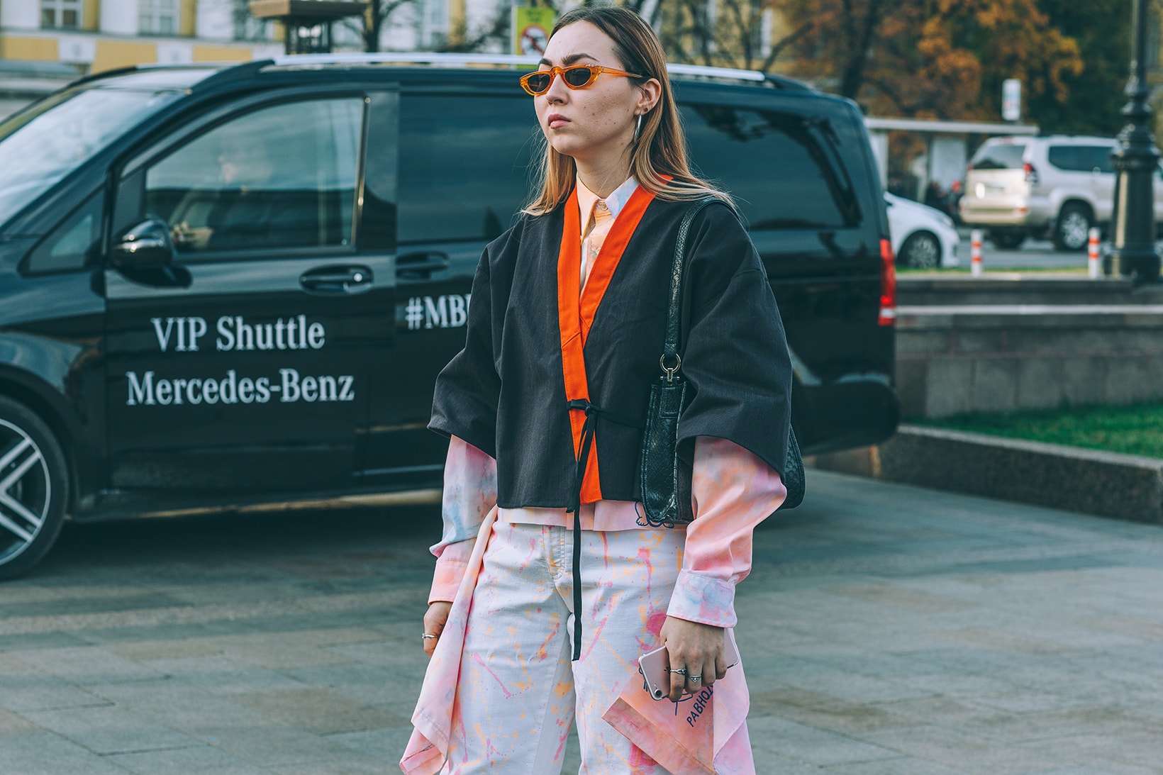 Street Style Mercedes-Benz Fashion Week Moscow Russia SS20