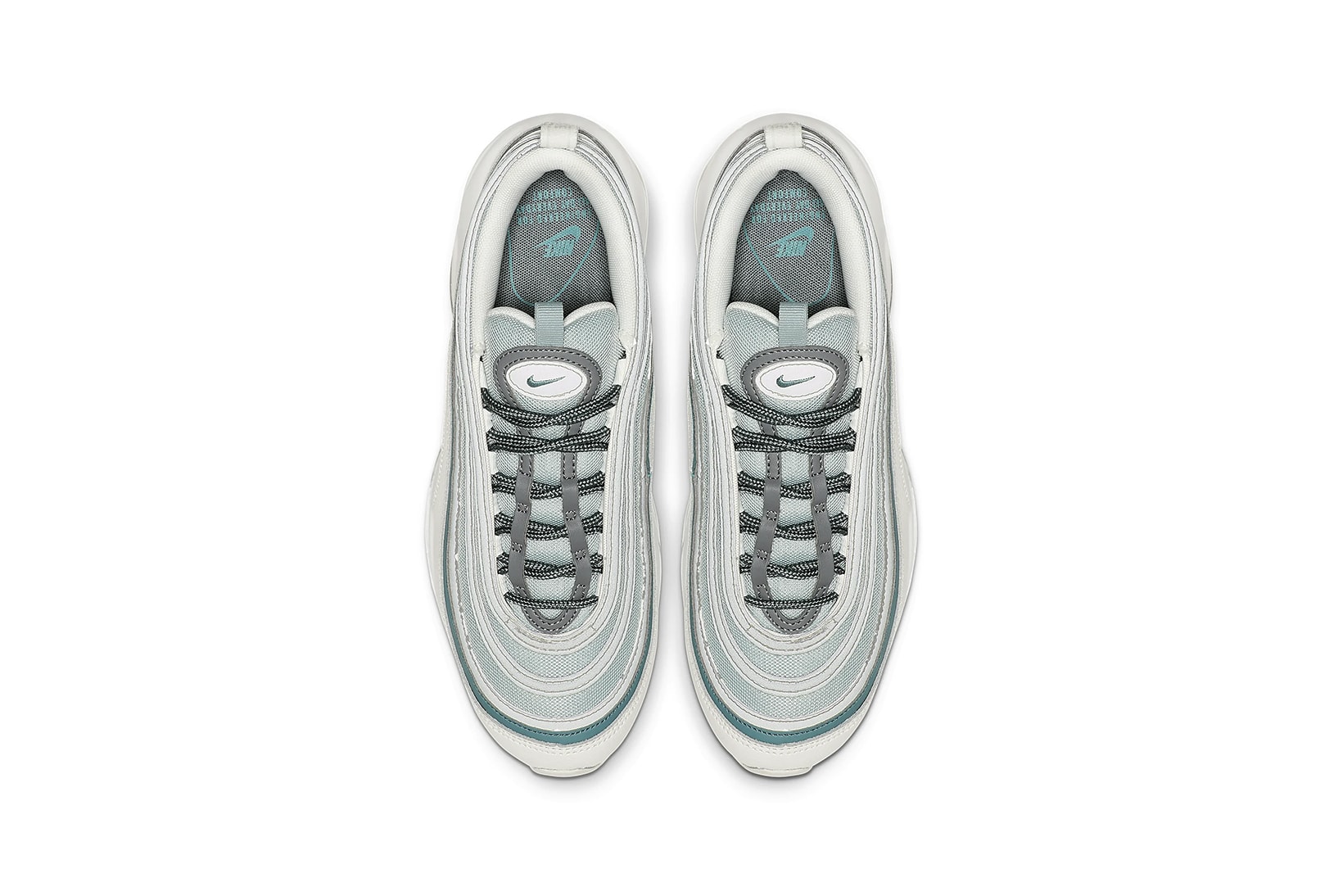 nike air max 97 womens sneakers ocean cube cool grey mineral teal summit white shoes footwear sneakerhead