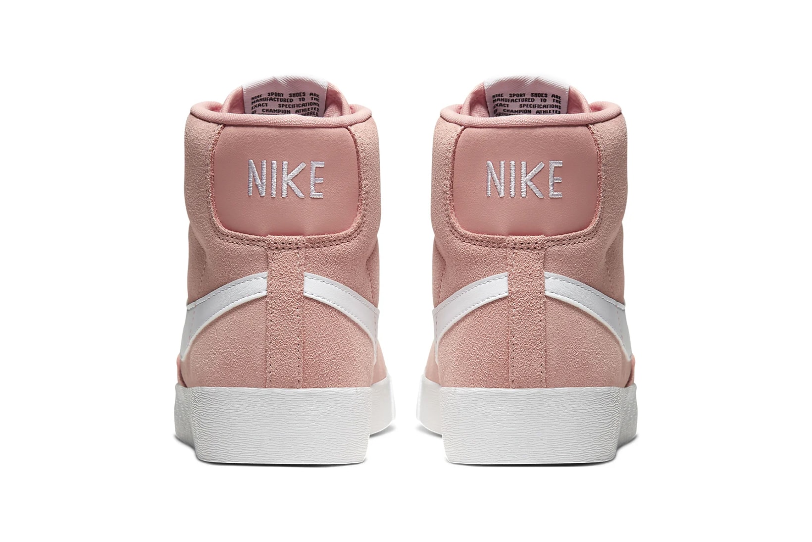 nike blazer mid vintage womens sneakers pink coral white shoes footwear sneakerhead