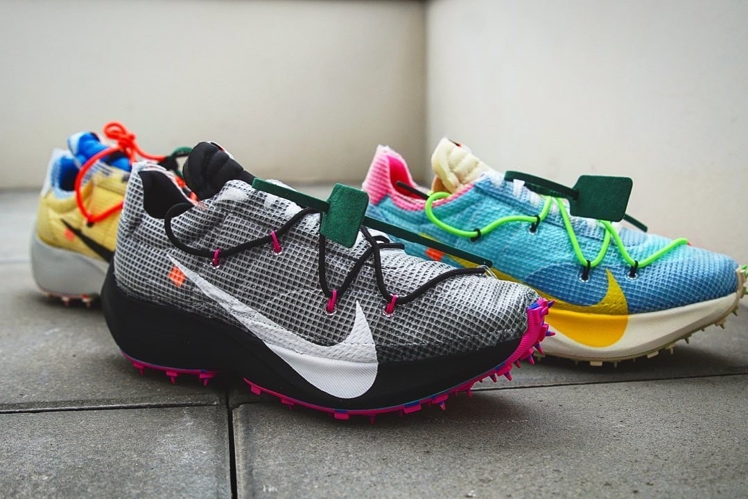 Off-White x Nike Vapor Street Sneaker Release Shoe Collaboration Colorways Drop Date 