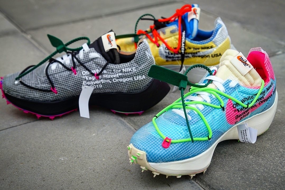Off-White x Nike Vapor Street Sneaker Release Shoe Collaboration Colorways Drop Date 