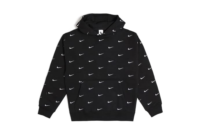 nike black logo hoodie