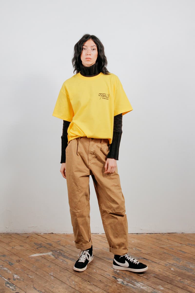 overtime fall winter collection t shirt yellow graphics