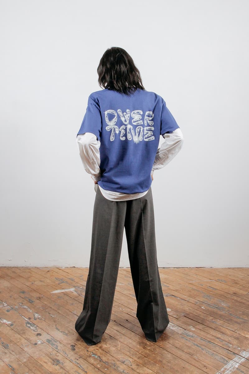 overtime fall winter collection t shirt yellow graphics