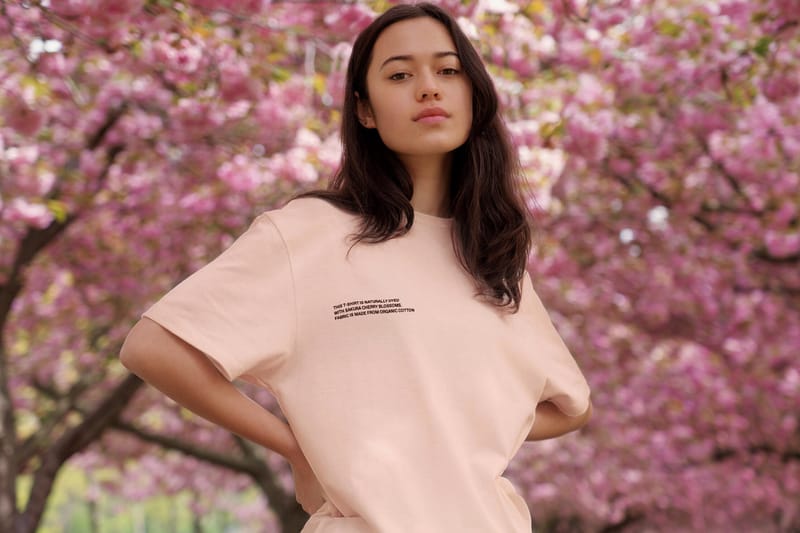 Pangaia's Pink Sakura Blossom T-Shirt Has Been Dyed with Real Sakura Petals