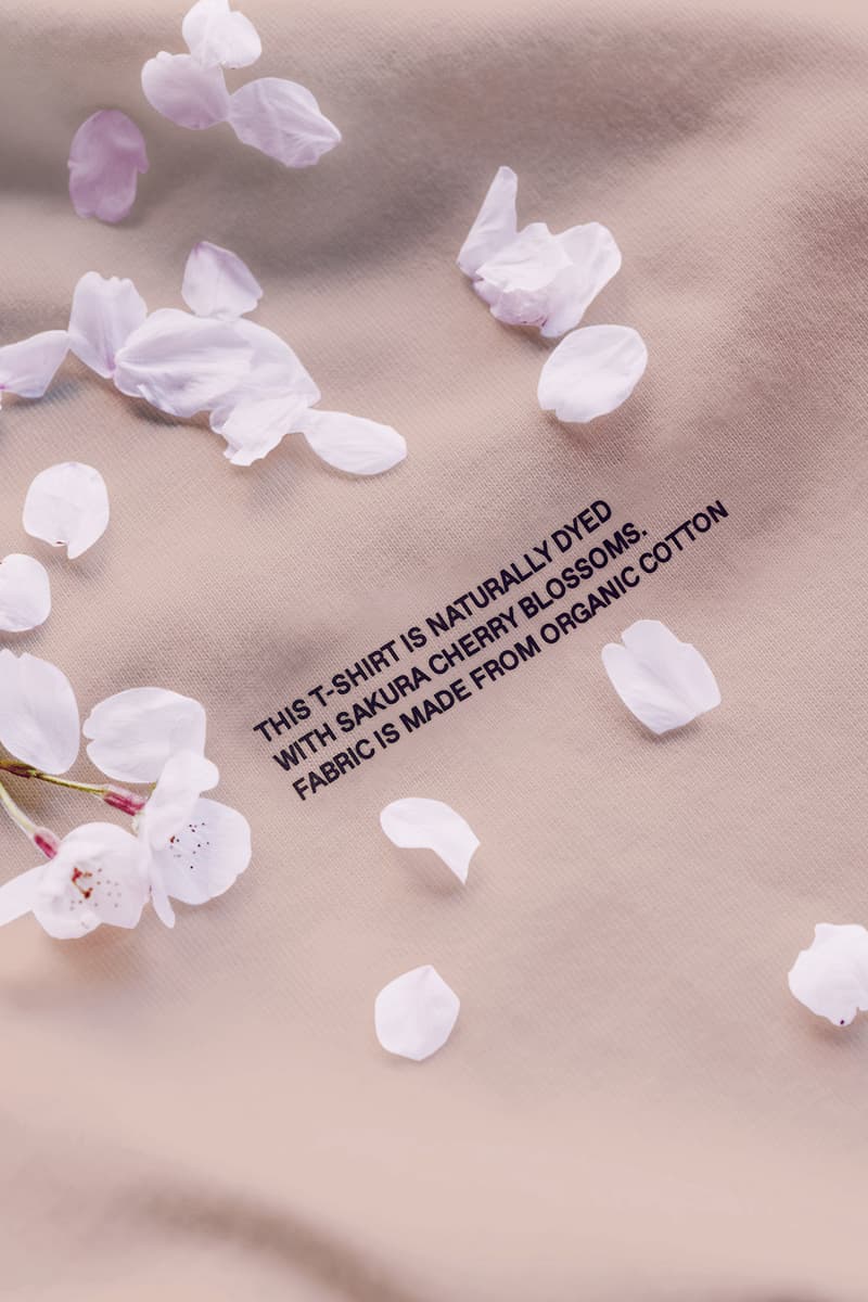 pangaia sakura blossom t shirt pink botanical dye unisex sustainability
