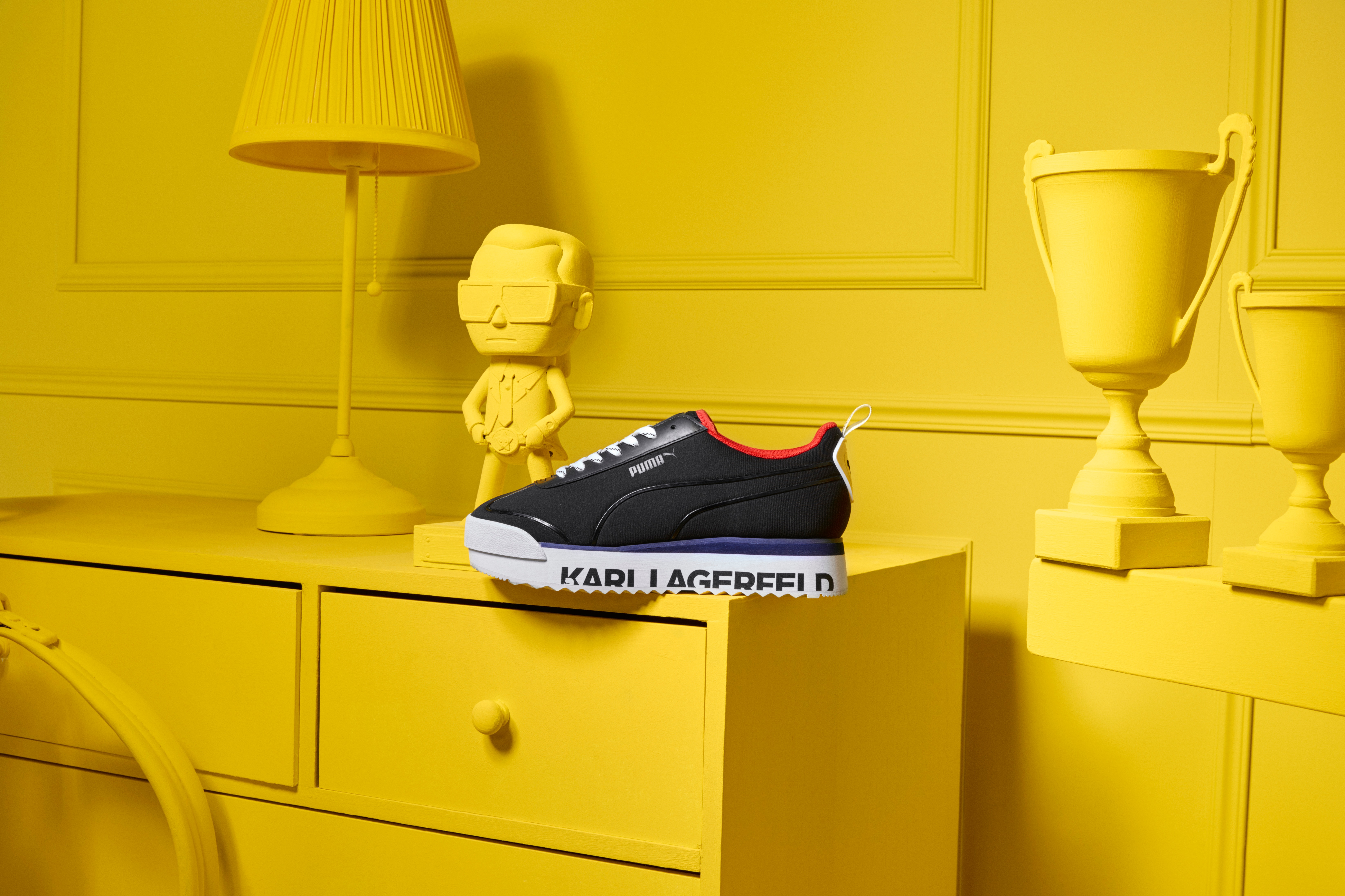 KARL LAGERFELD x PUMA Collection Lookbook Release Sneaker Apparel Luxury Sportswear Logo 