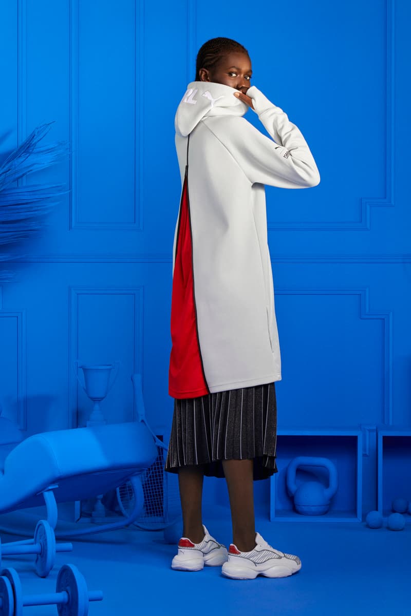 KARL LAGERFELD x PUMA Collection Lookbook Release Sneaker Apparel Luxury Sportswear Logo