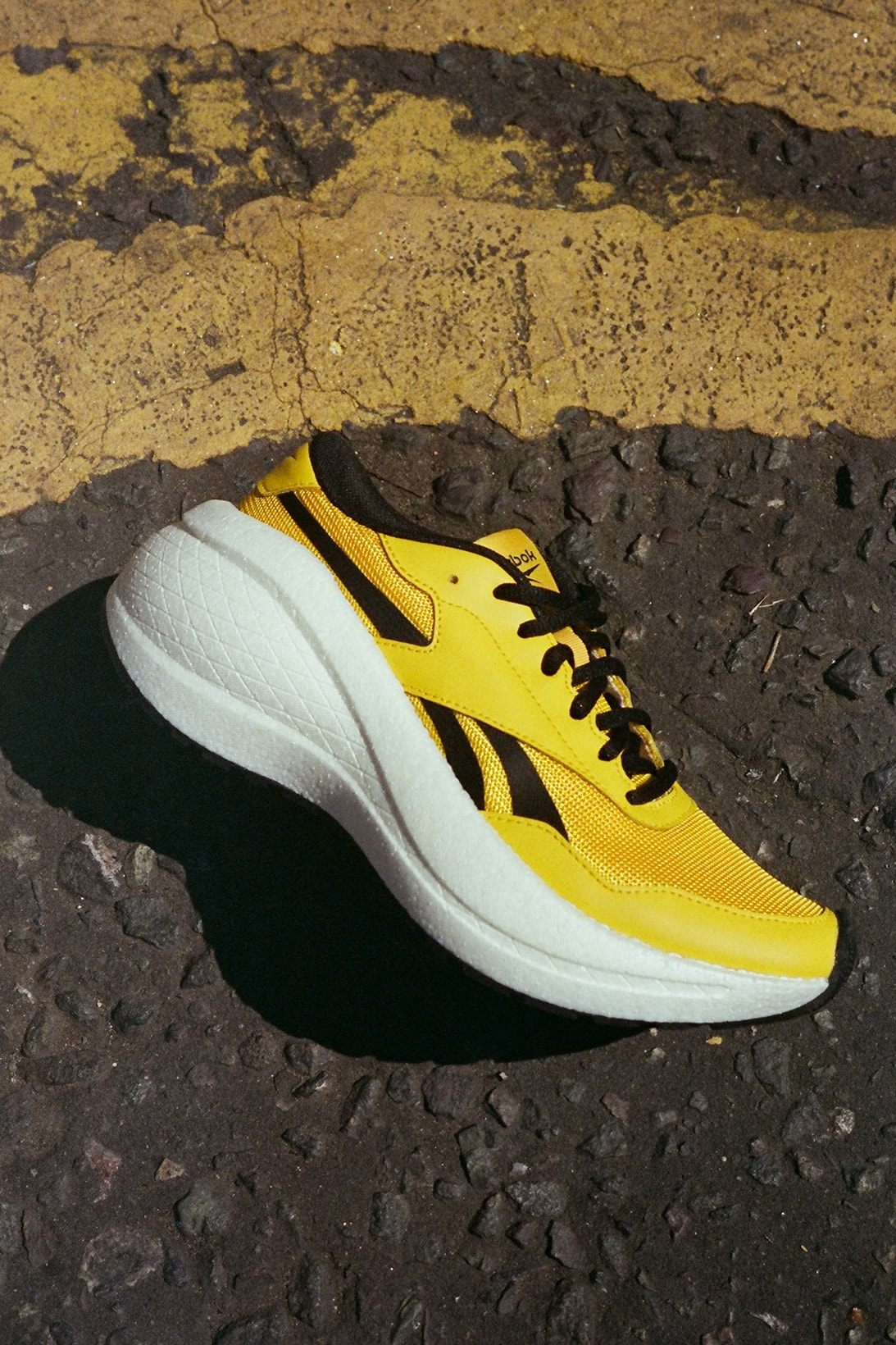 reebok metreon womens sneakers charli cohen collaboration black white yellow shoes footwear sneakerhead