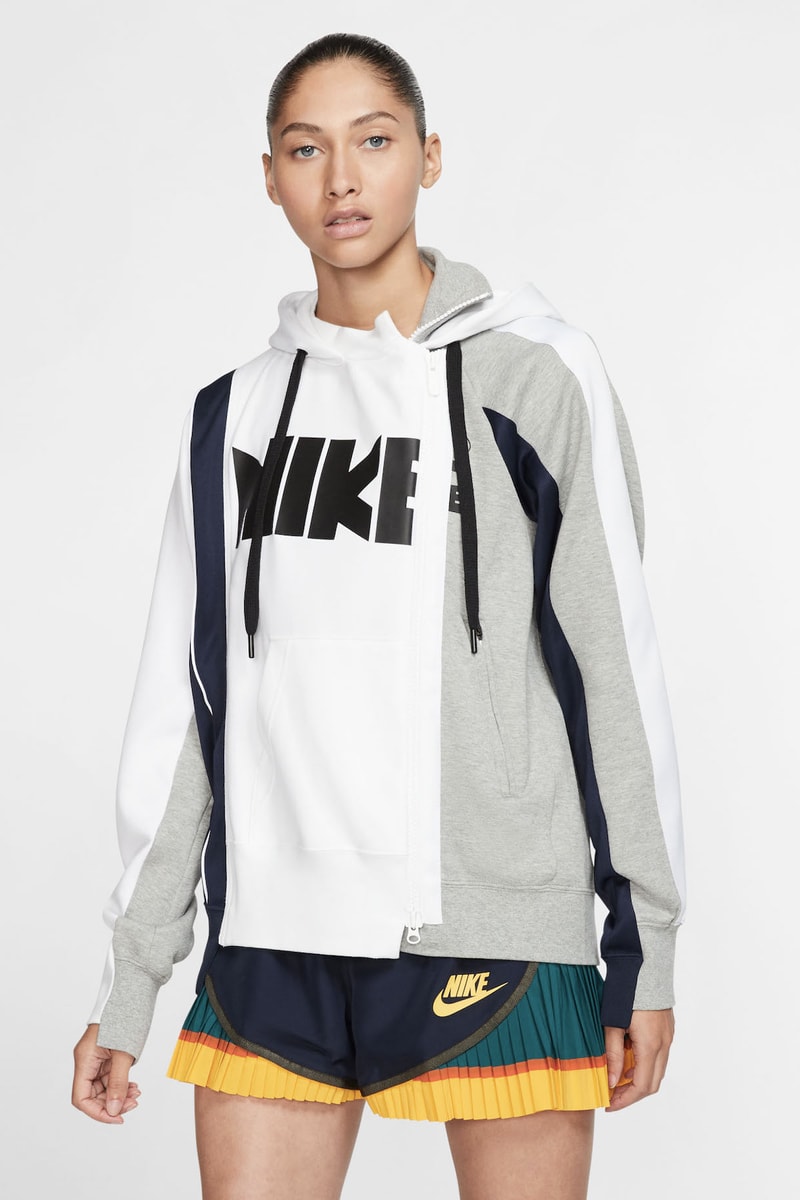 sacai x Nike Apparel Collection Collaboration Release Athleisure Sportswear Garments Jacket Sports Bra Leggings Socks Windbreaker Shorts Chitose Abe
