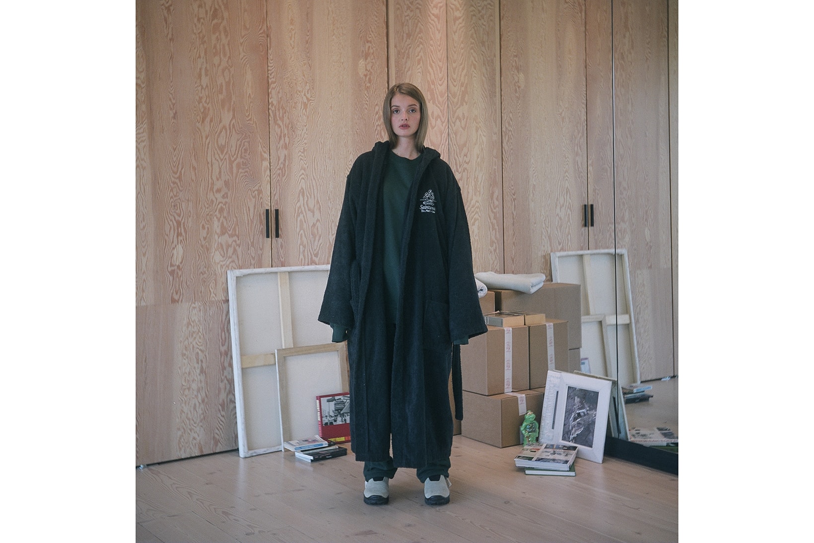 Saintwoods SS008 Collection Lookbook Robe Black