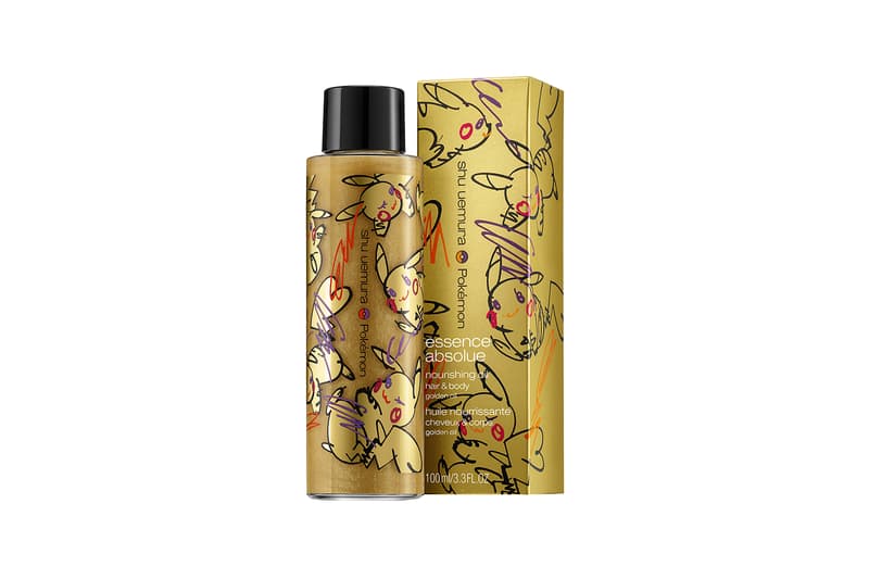 shu uemura pokemon pikachu pikashu haircare collaboration limited edition shampoo hair mask nourishing oil