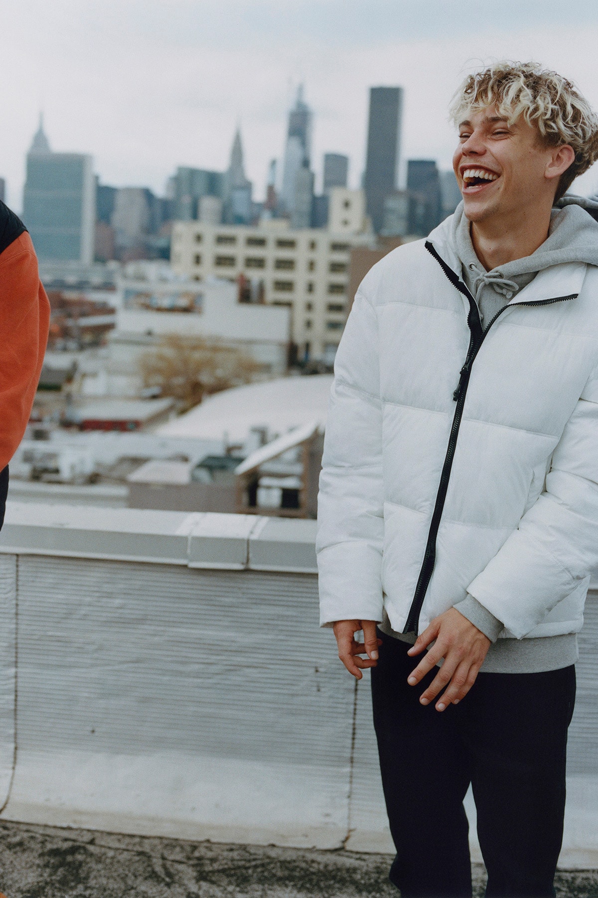 The Very Warm Collection Lookbook Puffer Coat White
