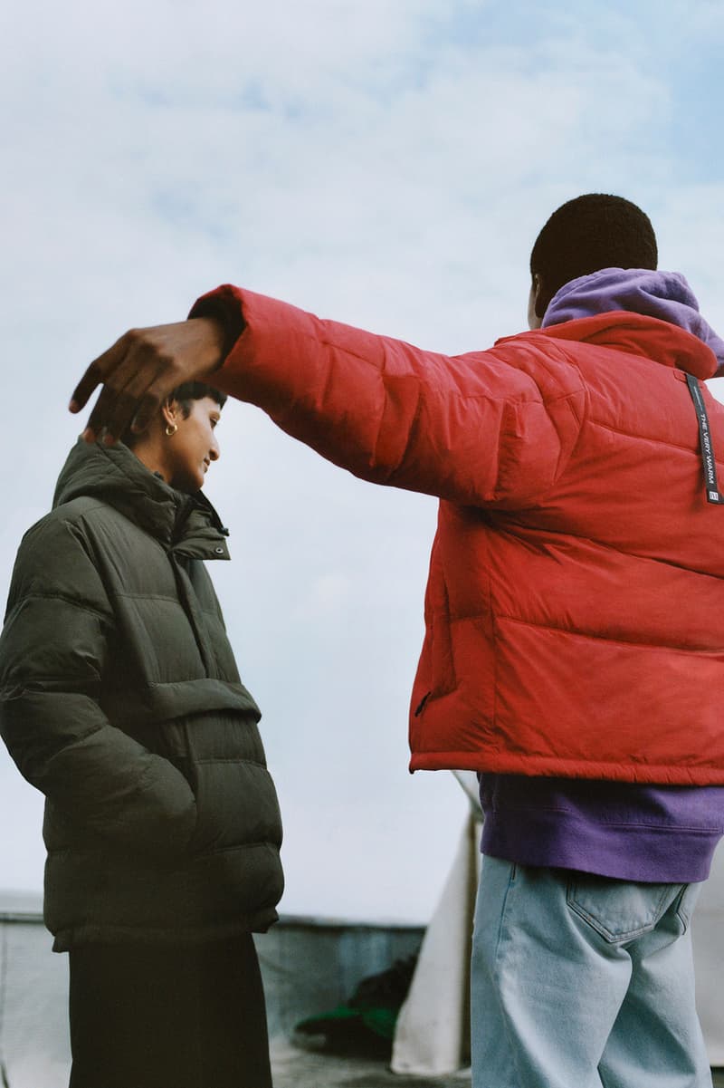 The Very Warm Collection Lookbook Puffer Coat Red Olive