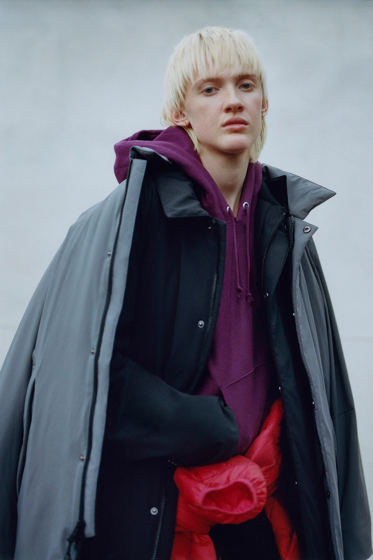 The Very Warm Collection Lookbook Puffer Coat Black Car Grey