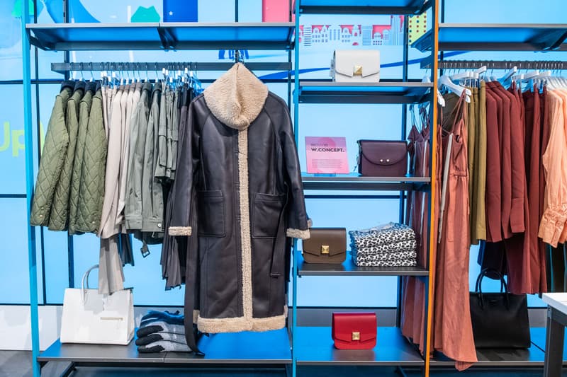 w concept fashion pop-up fall winter 2019 clothes accessories handbags