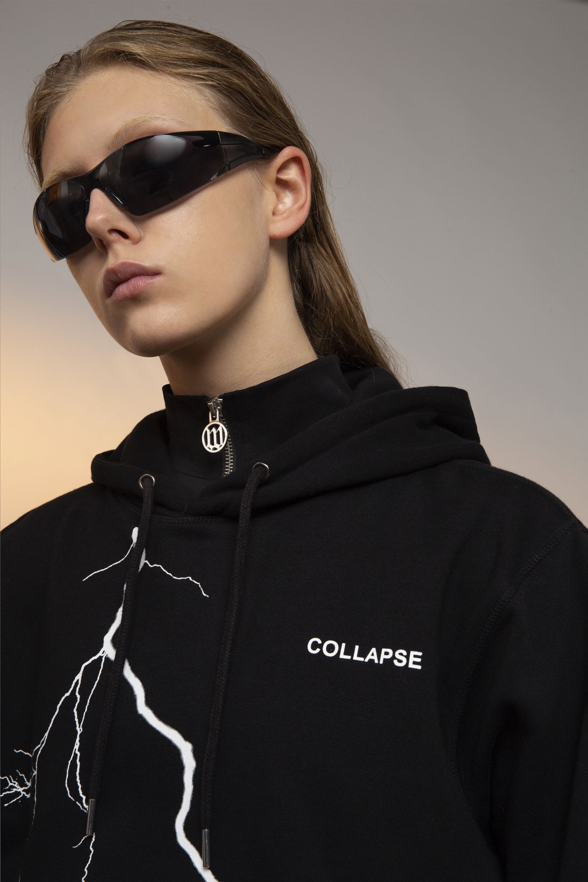 Wasted Paris FW19 Collection Lookbook Collapse Hoodie Noir