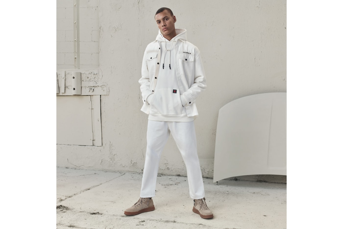 zara srpls chptr 03 second drop minimal white cargo pants knitwear sweaters