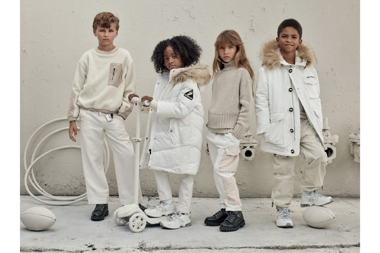 zara srpls chptr 03 second drop minimal white cargo pants knitwear sweaters