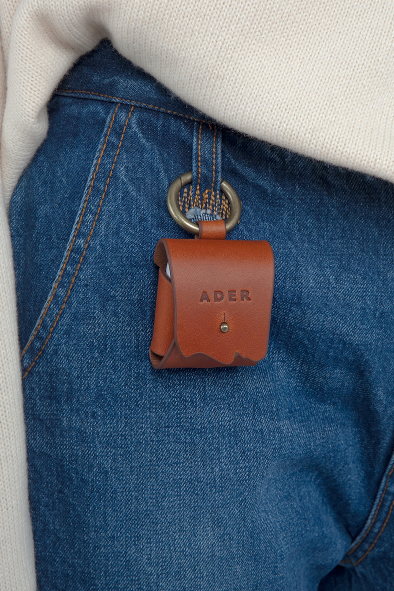 Ader ERROR Apple AirPod Case Leather Rubber Logo Accessory 