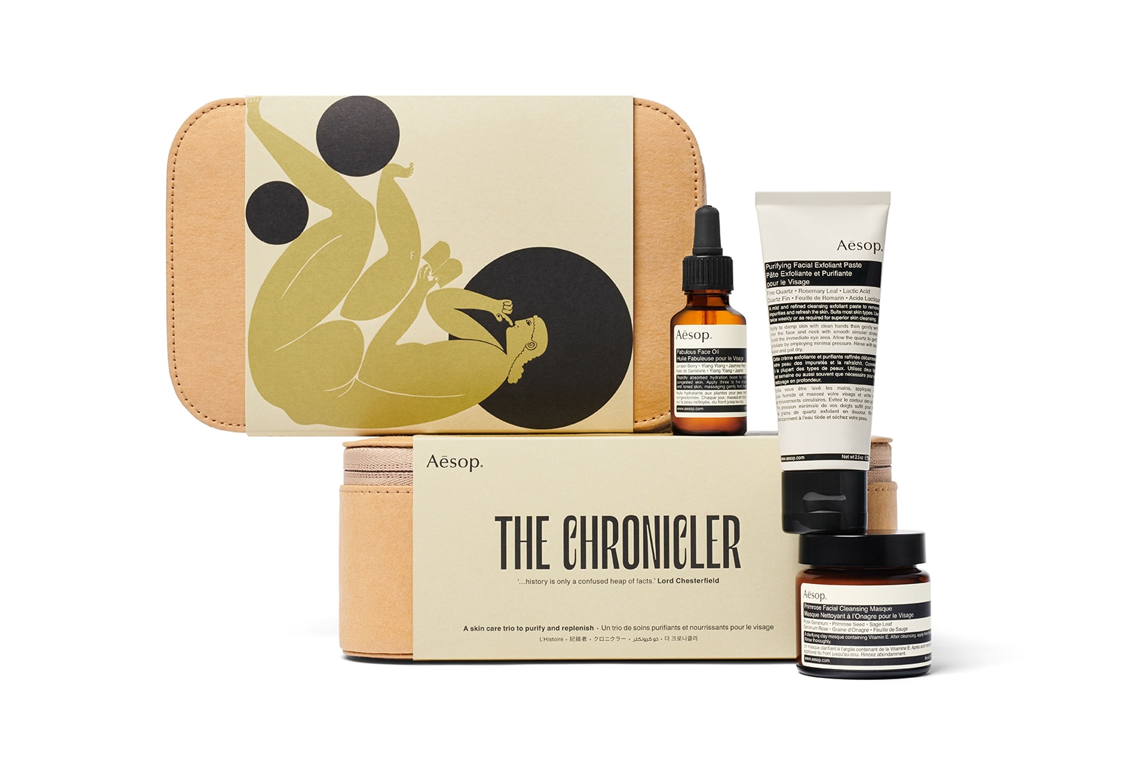 Aesop Of Muse and Myth Gift Kit The Chronicler Face Oil Cleanser Exfoliant
