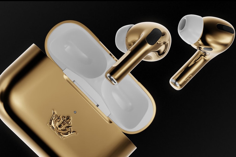 ammunition Revival magnification Caviar's 18-Karat Gold Apple AirPods Pro | HYPEBAE