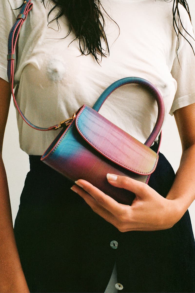 BY FAR Spring Summer 2020 Collection Campaign Mini Rainbow Leather