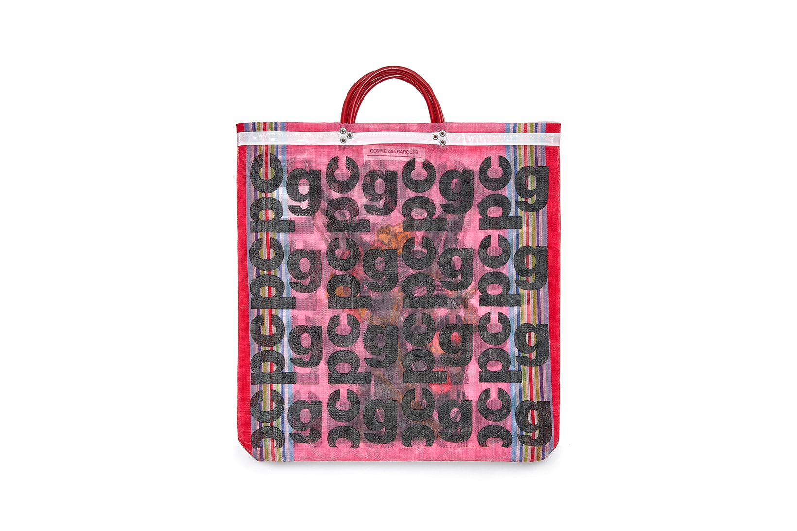 COMME des GARÇONS Monogram Tote Bag Pink