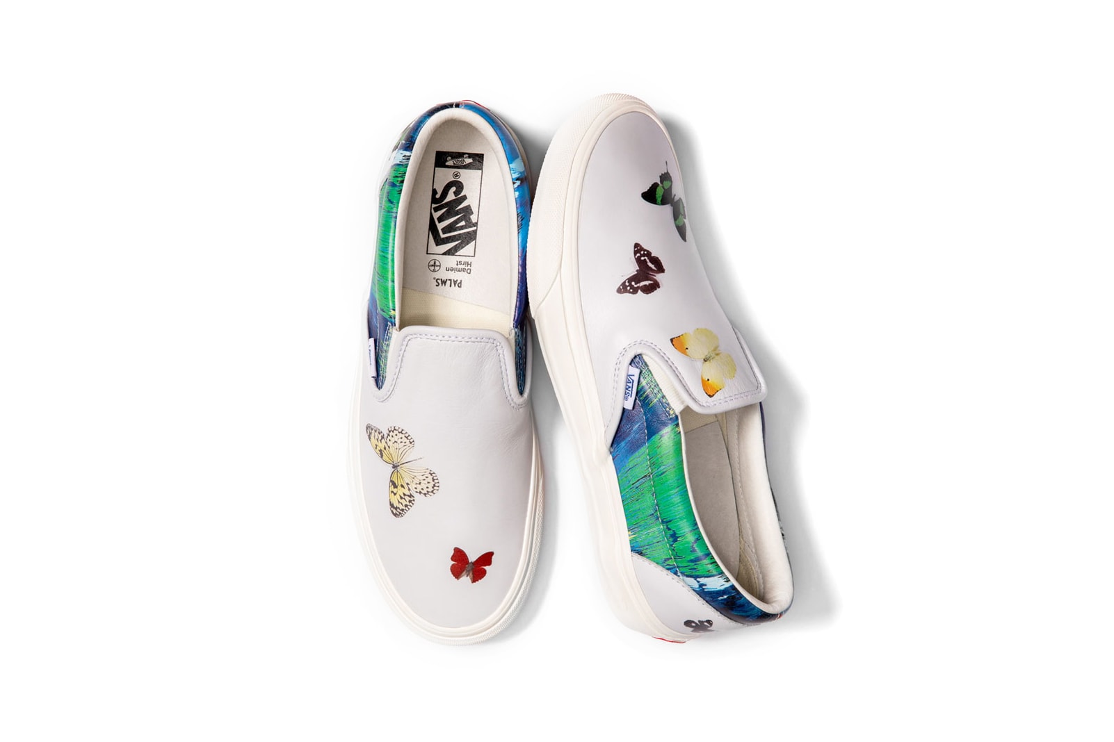 Damien Hirst x Palms Casino Resort x Vans Slip-On Butterfly Sneaker Collection