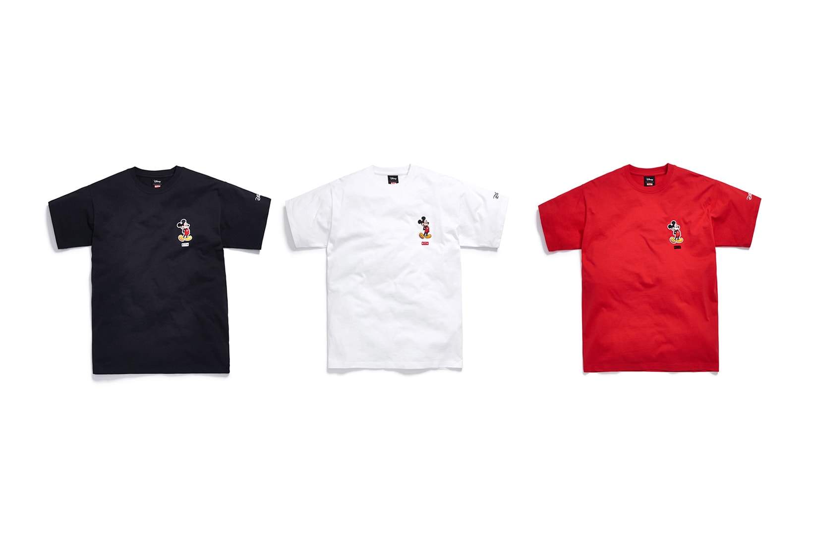 Disney x KITH Collection Mickey Mouse T-Shirt Black White Red