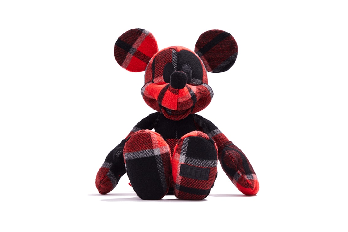 Disney x KITH Collection Mickey Mouse Stuffed Animal Plaid