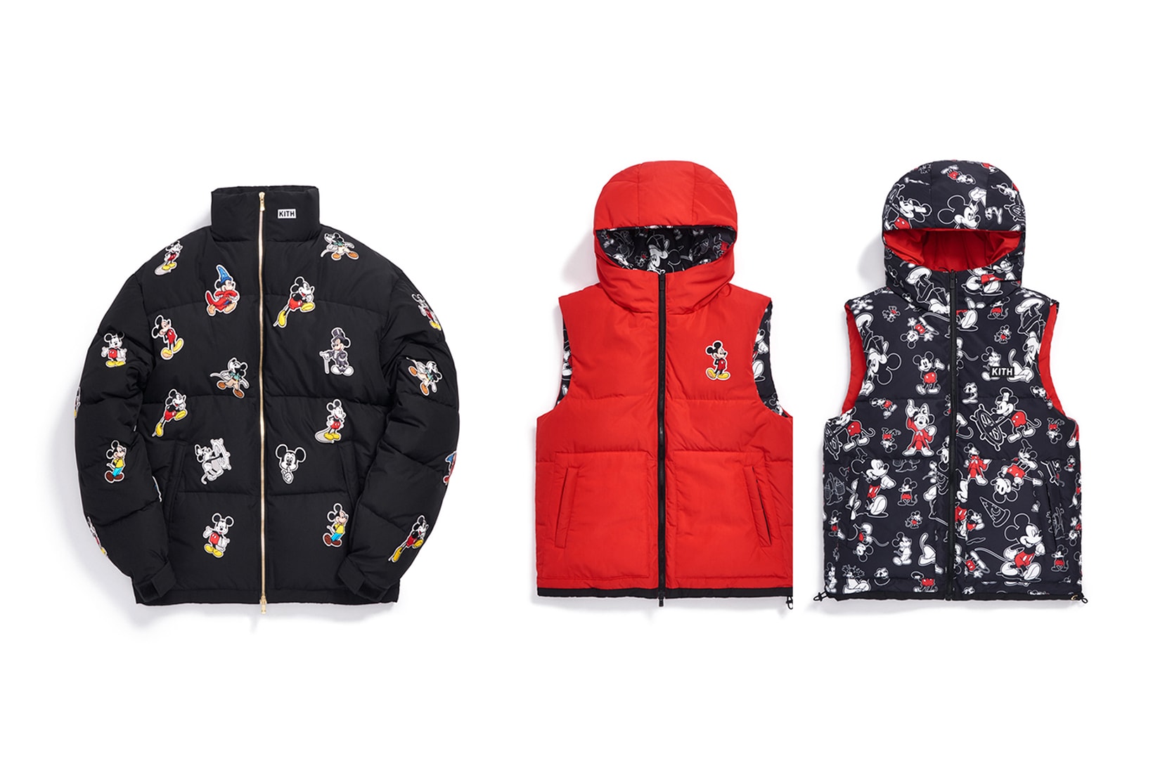 Disney x KITH Collection Mickey Mouse Puffer Jacket Vest