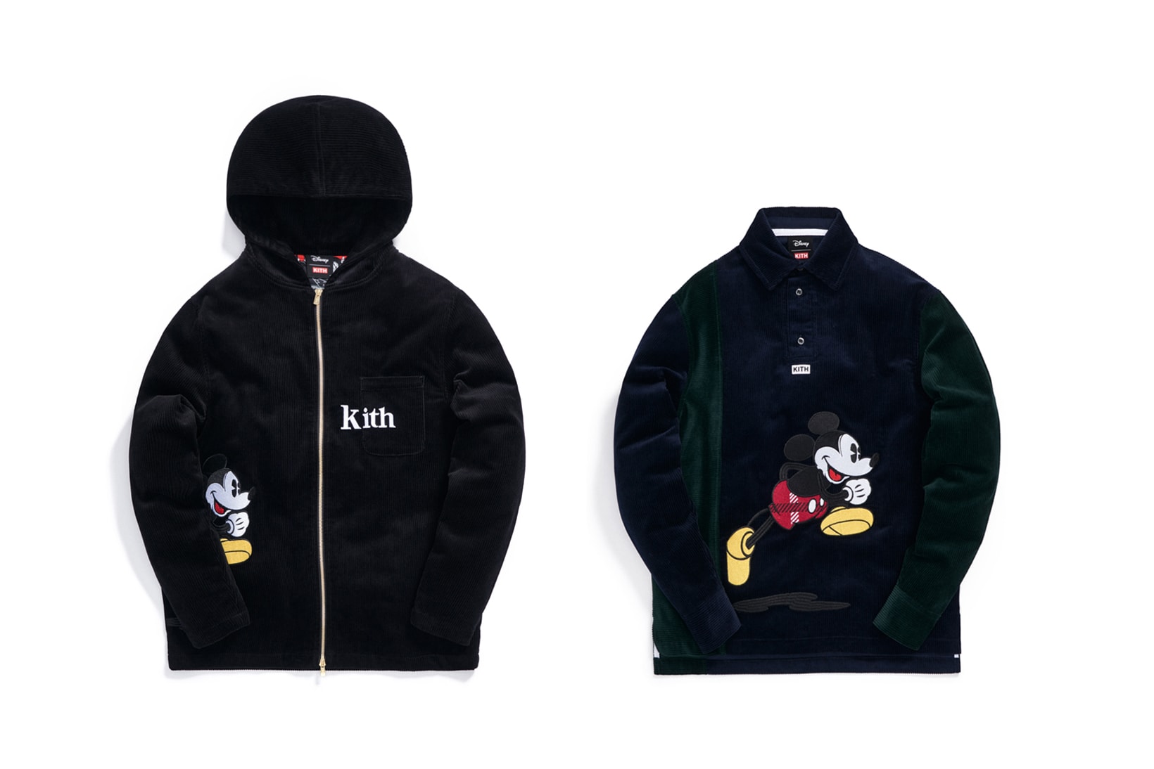 Disney x KITH Collection Mickey Mouse Mickey Mouse Corduroy Hoodie Shirt