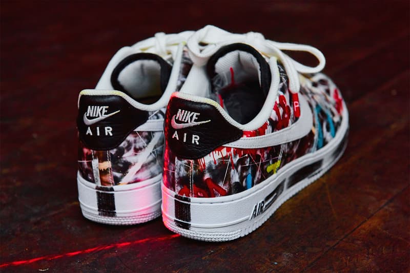 g-dragon peaceminusone nike air force 1 07 paranoise sneakers collaboration big bang hidden artwork underneath