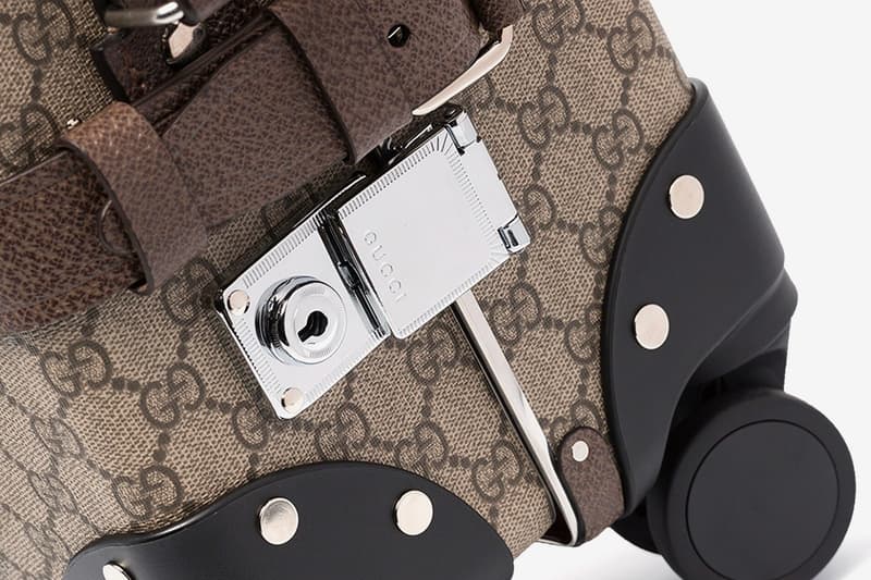 Gucci Monogram Logo Suitcase Globetrotter Bag Print Luxury Packing Travel