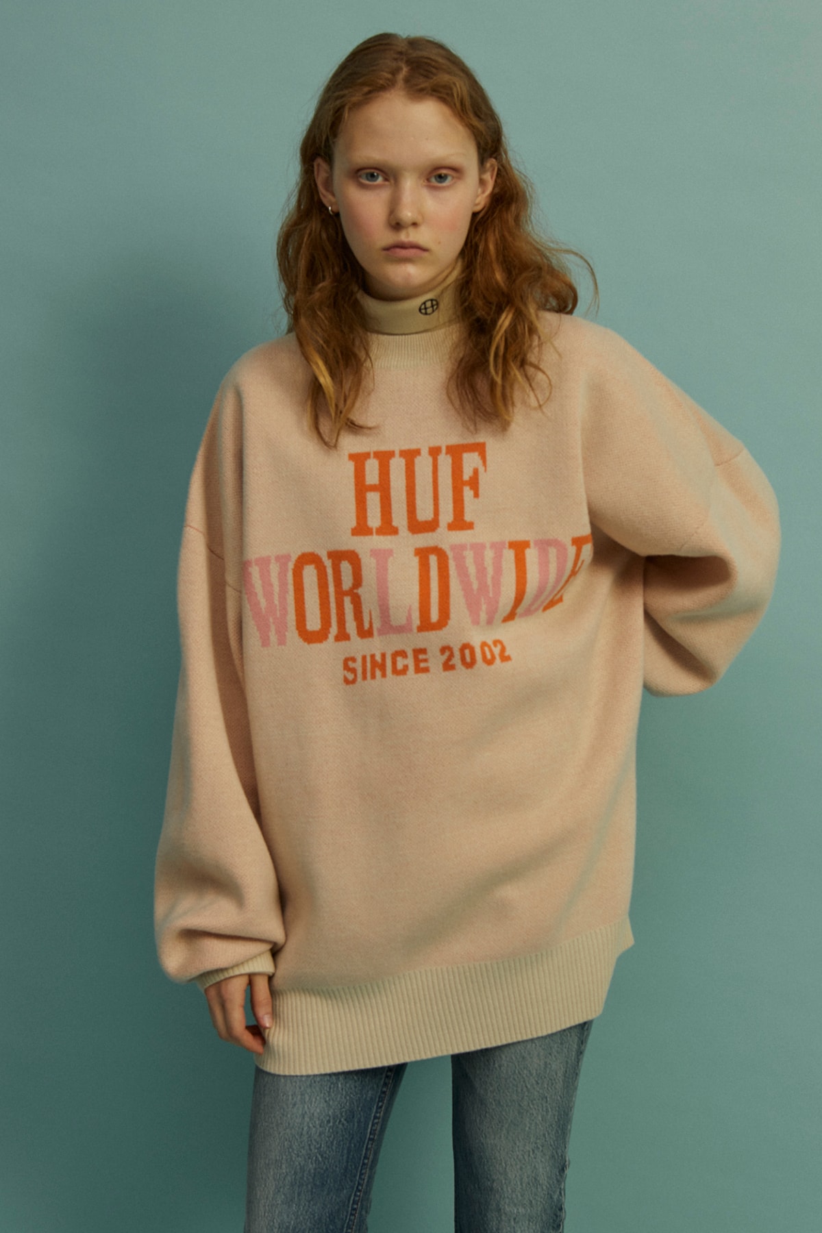 HUF Holiday 2019 Women's Collection Lookbook Die Sweater Ivory