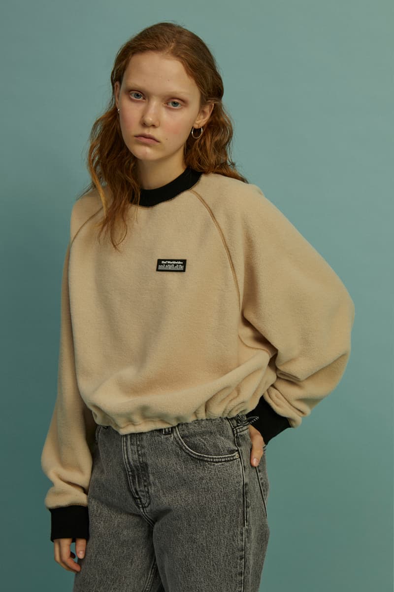 HUF Holiday 2019 Women's Collection Lookbook Taos Raglan Crew Neck Sweater Beige