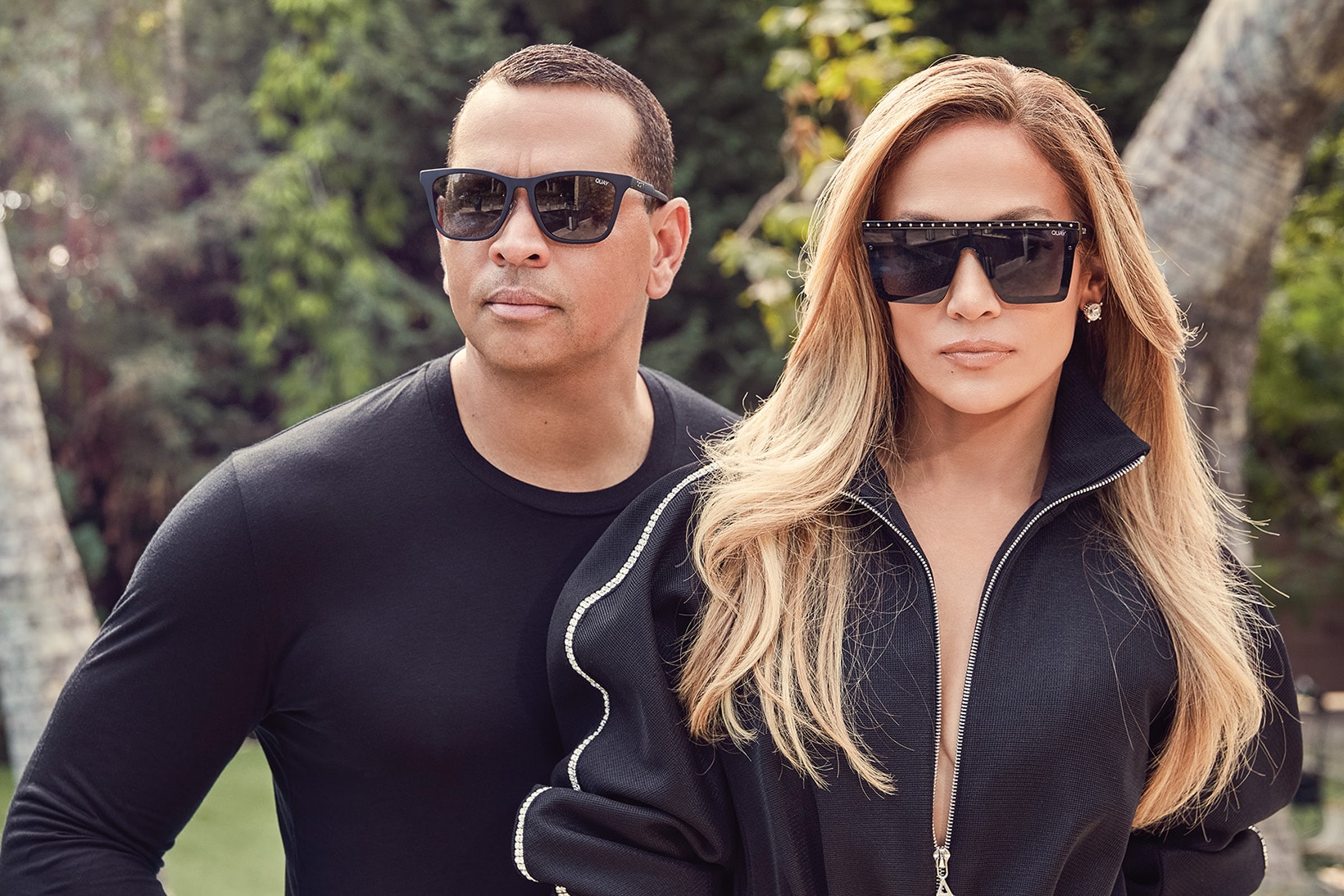 ennifer Lopez Alex Rodriguez Quay Australia Sunglasses Collection Campaign Reckless Hindsight Smoke Black