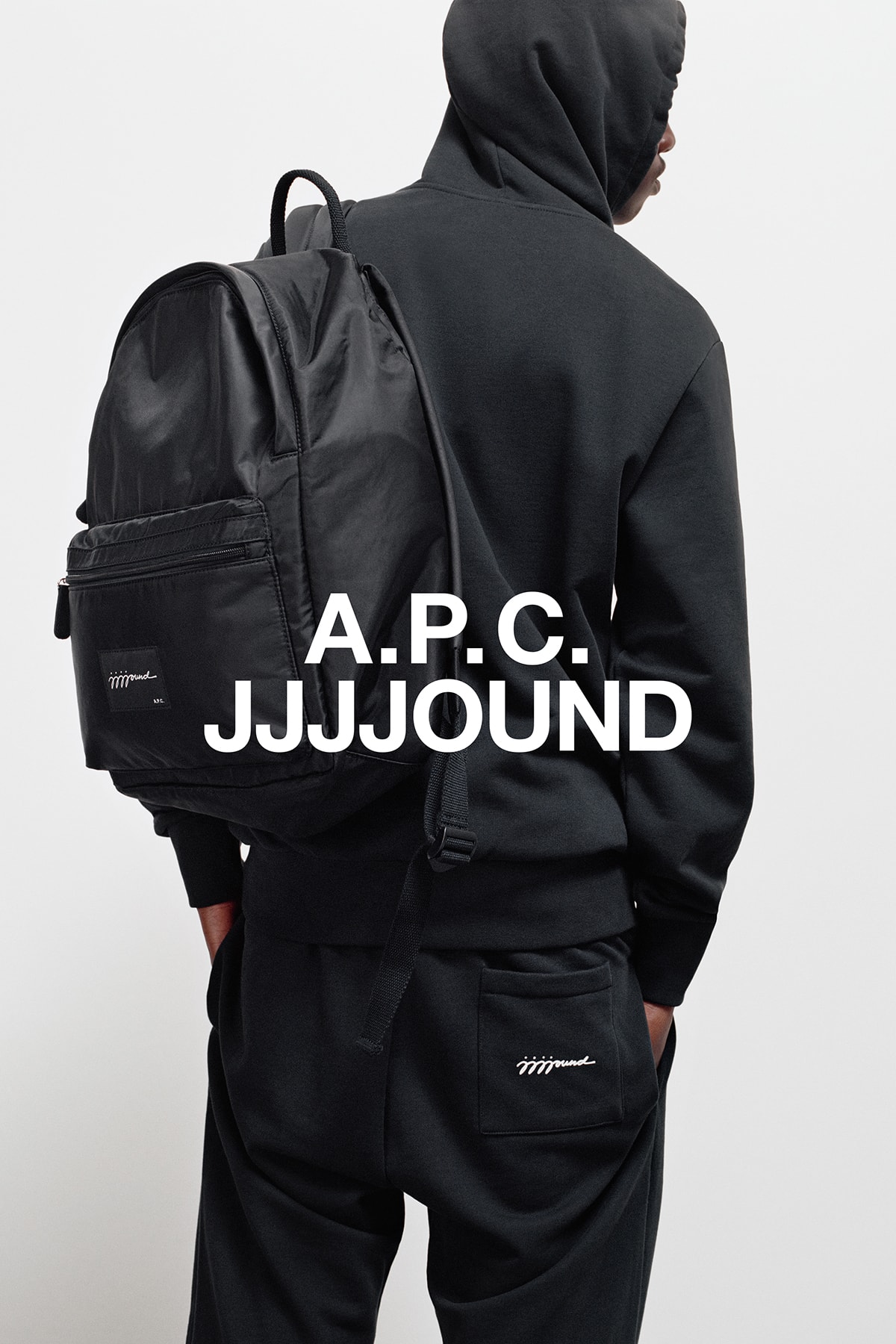 JJJJound x A.P.C. Collection Lookbook Backpack Black