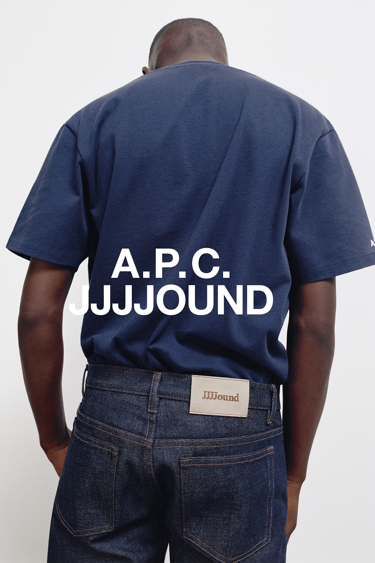 JJJJound x A.P.C. Collection Lookbook T-Shirt Dark Navy Blue