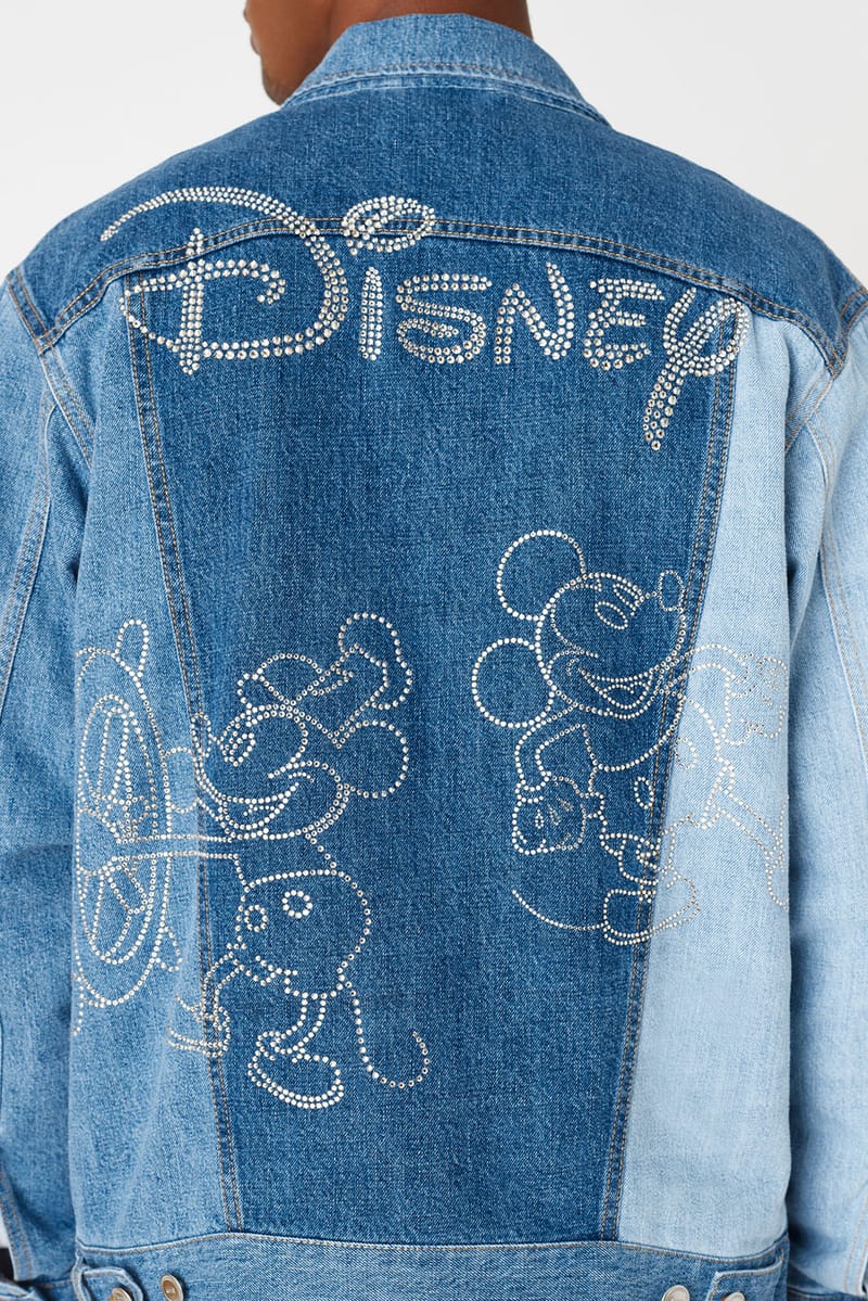 mickey mouse denim shirt