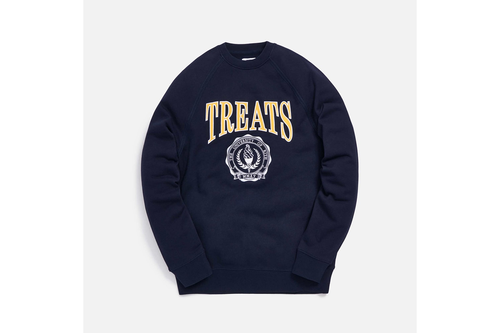 KITH Treats Collegiate Collection Crewneck Sweater Navy Blue