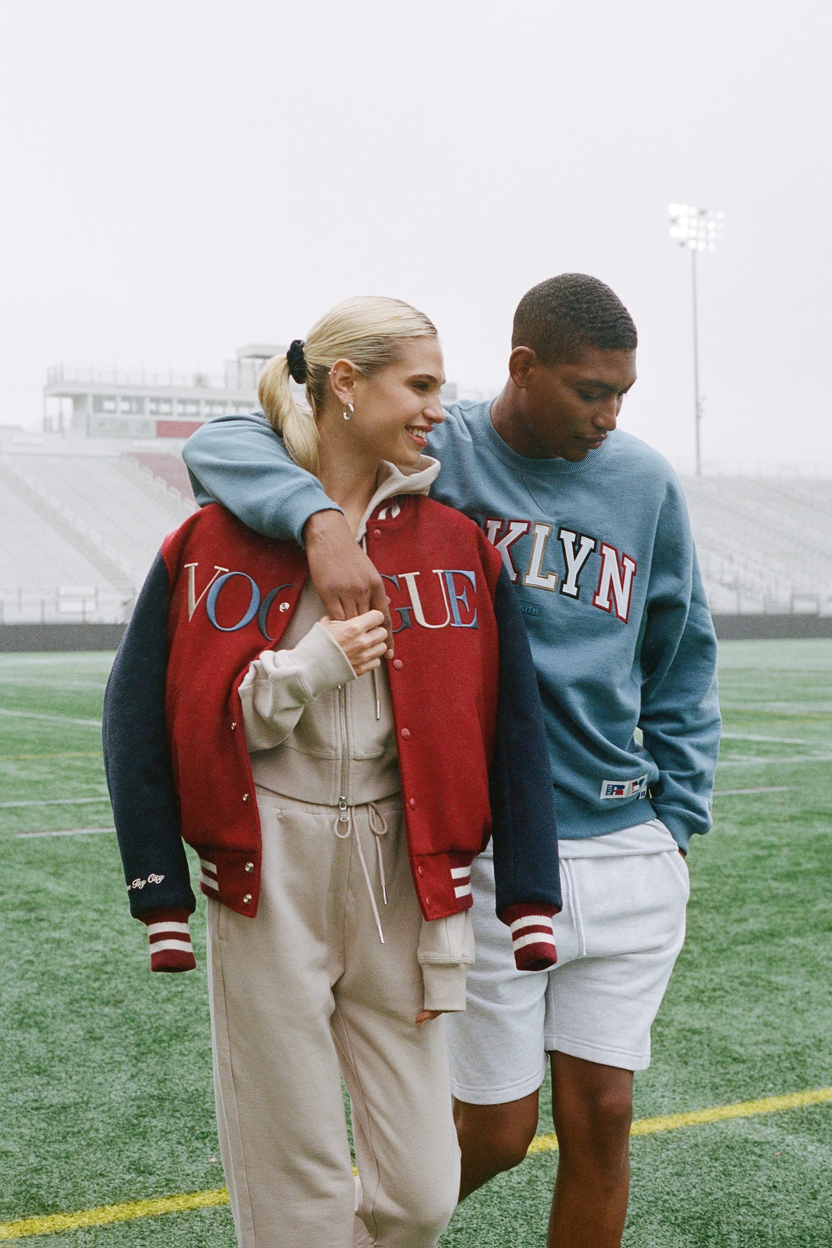 KITH x Vogue x Russell Athletic Love Thy City Collection Campaign Varsity Jacket Crewneck