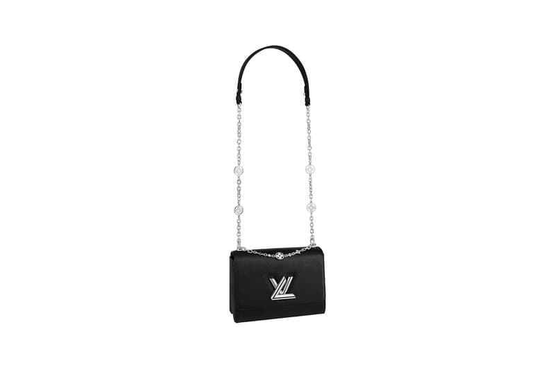 louis vuitton twist bag fall winter collection monogram accessories hangbag white gold chain alicia vikander