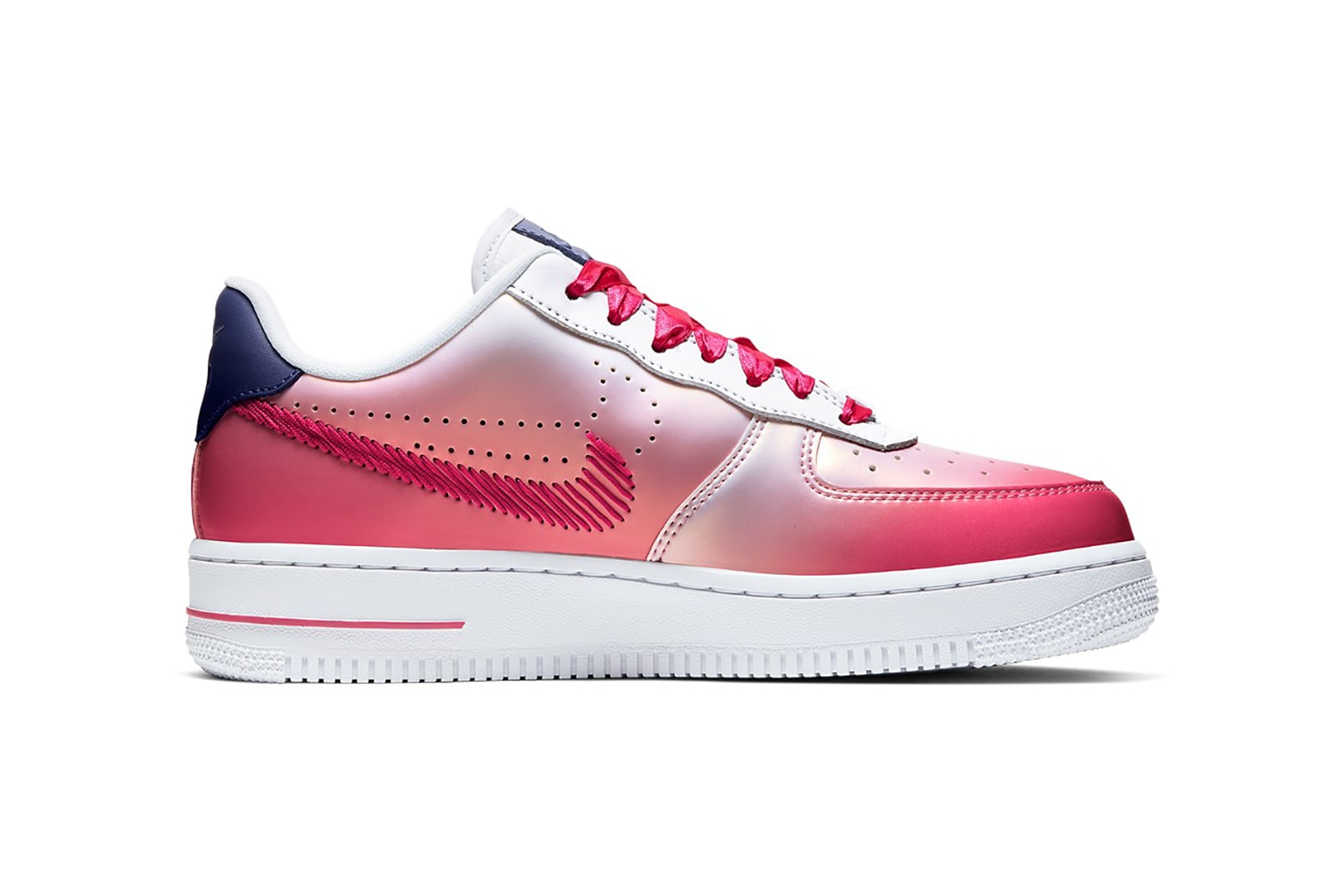 nike air force 1 kay yow cancer fund sneakers collaboration pink white blue shoes sneakerhead