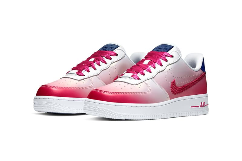 nike air force 1 kay yow cancer fund sneakers collaboration pink white blue shoes sneakerhead