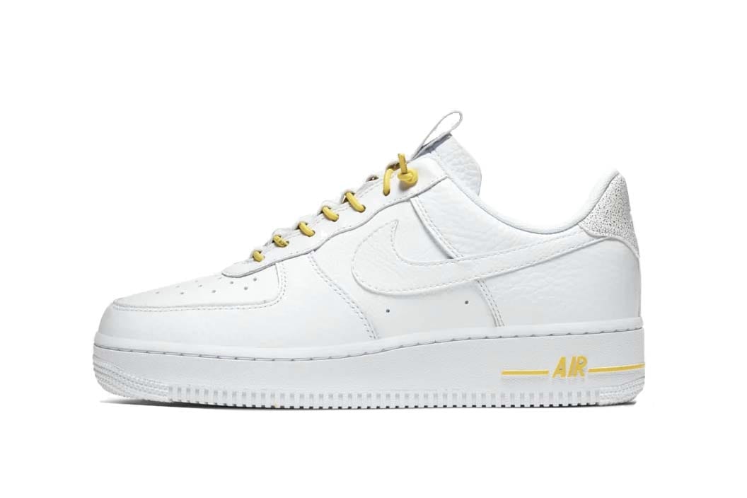 white and yellow air force 1