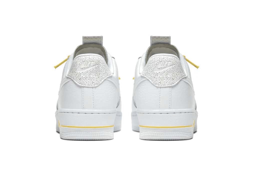 Nike Air Force 1 Sneaker Yellow Laces Sneakers Futuristic Trainer 