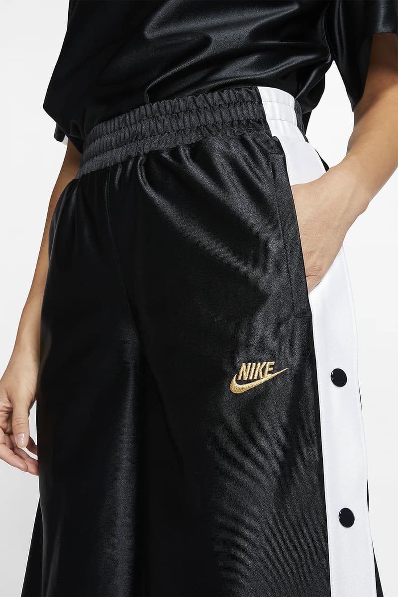 nike sportswear tear away pants 90s nostalgic retro satin 