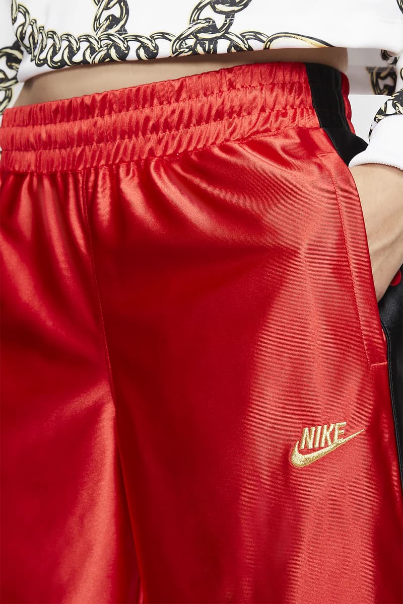 nike sportswear tear away pants 90s nostalgic retro satin 